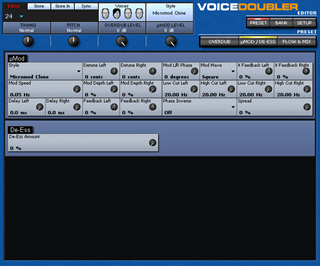 Click to display the TC-Helicon VoiceDoubler Preset - De-ess Editor