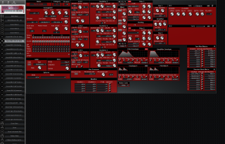 Click to display the Waldorf Q+ Phoenix Sound Mlt 2 Editor