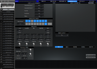 Click to display the Yamaha MOXF 8 Multi - Common/Effects Editor
