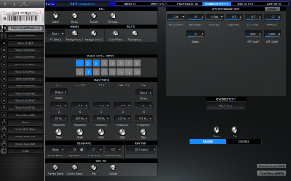 Click to display the Yamaha MX88 Performance - Common/Effects Editor