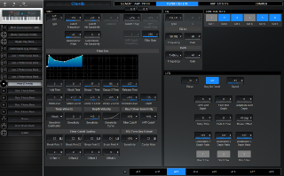 Click to display the Yamaha S90XS Voice - Filter / EQ / LFO Editor