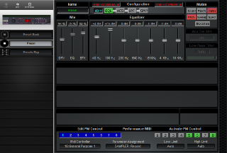 Click to display the ART Multiverb Alpha Preset Editor