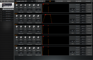 Click to display the ASM Hydrasynth Deluxe Patch - ENV Editor