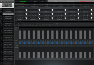 Click to display the Access Virus TI2 Desktop Single - MOD MATRIX / ARP / PATTERN Editor