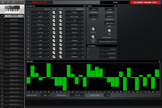 Click to display the Akai Miniak Patch (8-99) - MOD Matrix / Tracking / Voice Editor