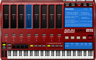 Click to display the Akai Pro MAX25 Global Editor