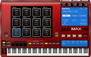 Click to display the Akai Pro MAX49 Edit Buffer Editor
