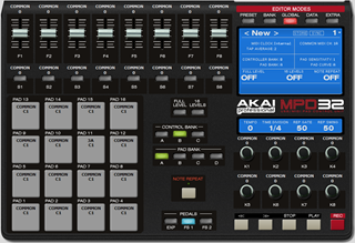 Click to display the Akai Pro MPD32 Global Editor
