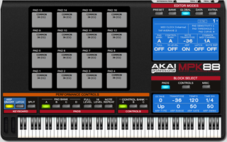 Click to display the Akai Pro MPK88 MPK88 Global Editor