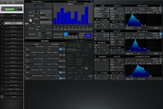 Click to display the Alesis QuadraSynth S4+ Rck Mix Prg 1 Editor