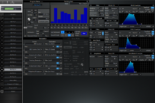 Click to display the Alesis QuadraSynth S4+ Rck Mix Prg 14 Editor
