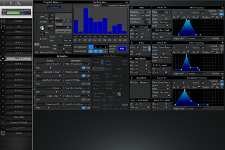 Click to display the Alesis QuadraSynth S4+ Rck Mix Prg 6 Editor