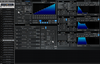 Click to display the Alesis QuadraSynth S4 Rack Mix Pgm 10 Editor