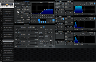 Click to display the Alesis QuadraSynth S4 Rack Mix Pgm 11 Editor