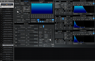 Click to display the Alesis QuadraSynth S4 Rack Mix Pgm 13 Editor