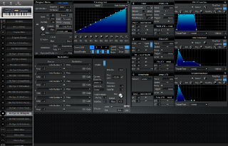Click to display the Alesis QuadraSynth S4 Rack Mix Pgm 14 Editor