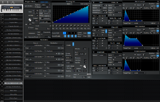 Click to display the Alesis QuadraSynth S4 Rack Mix Pgm 15 Editor
