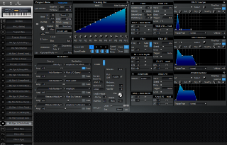 Click to display the Alesis QuadraSynth S4 Rack Mix Pgm 16 Editor
