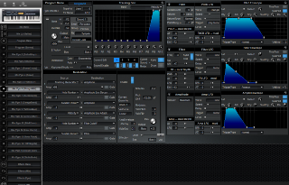 Click to display the Alesis QuadraSynth S4 Rack Mix Pgm 6 Editor