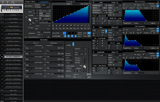 Click to display the Alesis QuadraSynth S4 Rack Mix Pgm 8 Editor