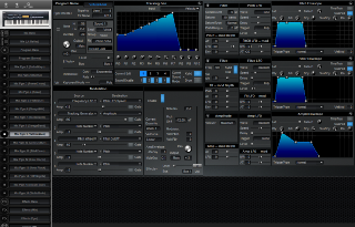 Click to display the Alesis QuadraSynth S4 Rack Mix Pgm 9 Editor