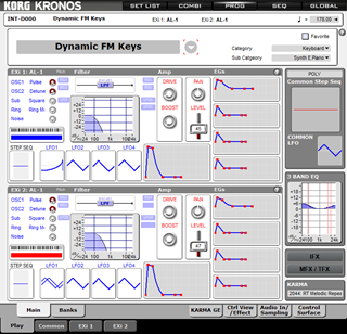 Click to display the Korg Kronos v2 Program - AL-1 Editor