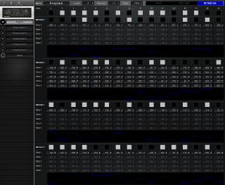 Click to display the Korg Minilogue XD mod Program - Motion Seq Editor