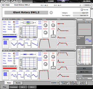 Click to display the Korg OASYS Program - AL-1 Editor