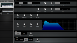 Click to display the Korg Polysix Patch Editor