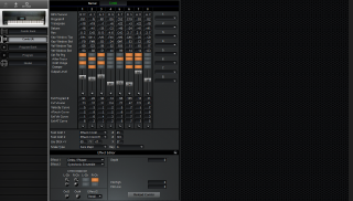 Click to display the Korg T1 Combi Editor