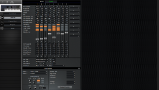 Click to display the Korg T3 Combi Editor