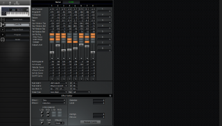 Click to display the Korg T3 EX Combi Editor
