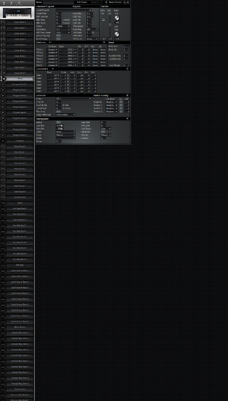 Click to display the Kurzweil K2500 Setup Editor