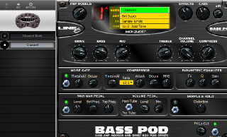 Click to display the Line 6 Bass POD Channel Editor