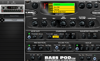 Click to display the Line 6 Bass POD Pro Channel Editor