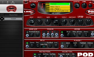 Click to display the Line 6 POD (V.2) Channel Editor