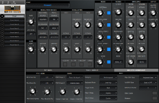 Click to display the Moog Voyager Preset - Misc/Pitch Bend/Shape Editor