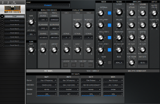 Click to display the Moog Voyager Preset - Pot Maps Editor