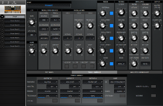 Click to display the Moog Voyager Preset - Touch Surface Editor
