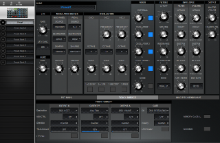 Click to display the Moog Voyager RME Preset - Touch Surface Editor