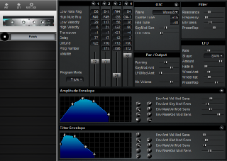 Click to display the Peavey Spectrum Bass Patch Editor