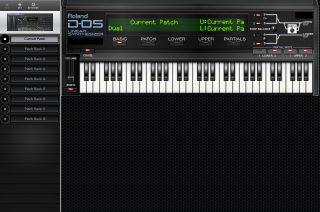 Click to display the Roland D-05 Current Patch - Basic Mode Editor