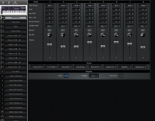 Click to display the Roland D-10 Performance Editor