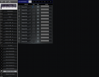 Click to display the Roland D-10 Rhythm Temp Setup Editor