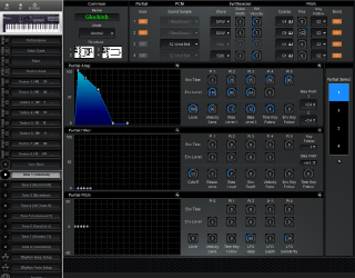 Click to display the Roland D-10 Tone 1 Editor