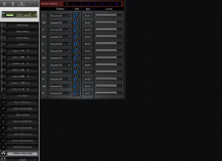 Click to display the Roland D-110 (nhs) Rhythm Temp Setup Editor