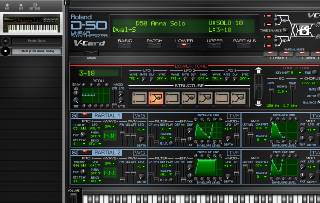 Click to display the Roland D-50 Patch - Lower Mode Editor
