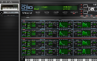 Click to display the Roland D-50 MEX Patch MEX - Partials Mode Editor