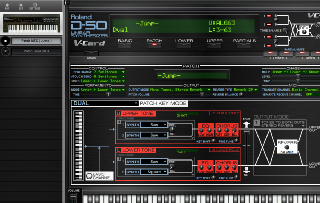 Click to display the Roland D-50 MEX Patch MEX - Patch Mode Editor