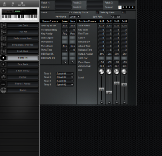 Click to display the Roland D-70 Patch Set Editor